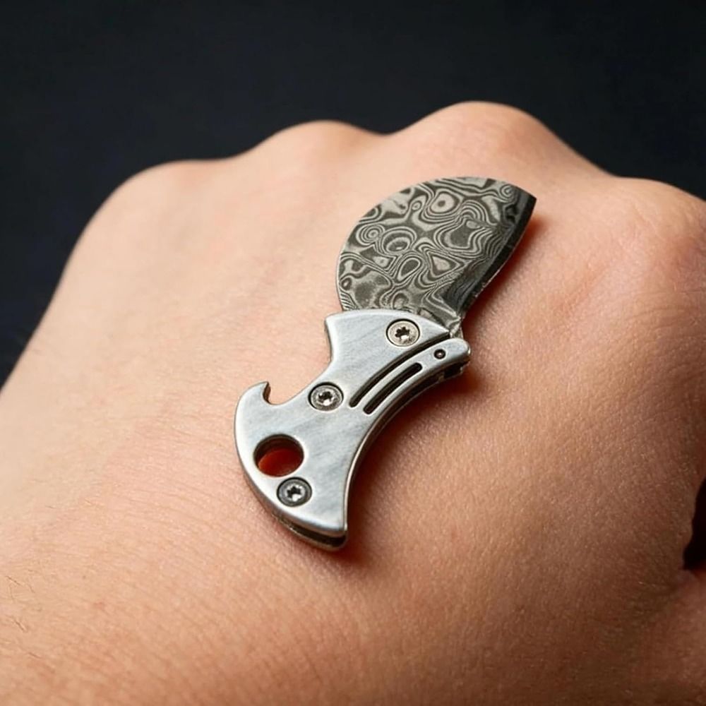 Portable Titanium Material Bot - Edc Every Day Carry おもちゃ recension och pris